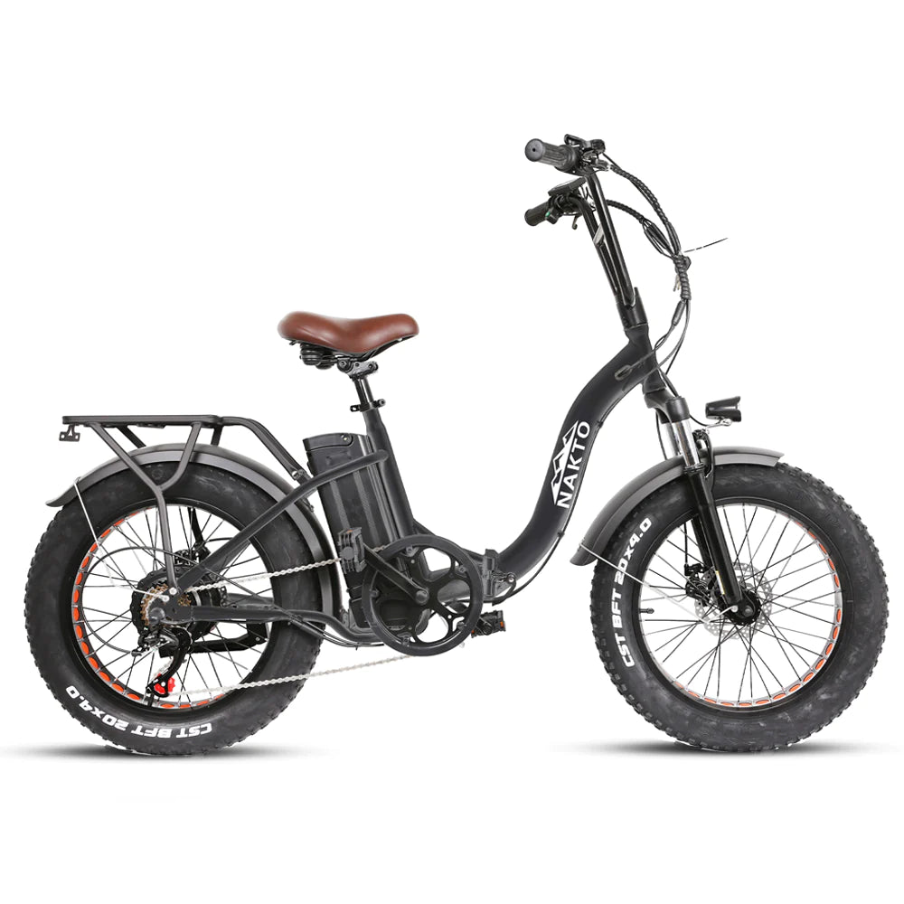 Nakto Folding OX Fat Tire Step-Through Electric Bike - The Urban E-Rider Co.